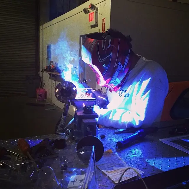 Welding in the J6 shop